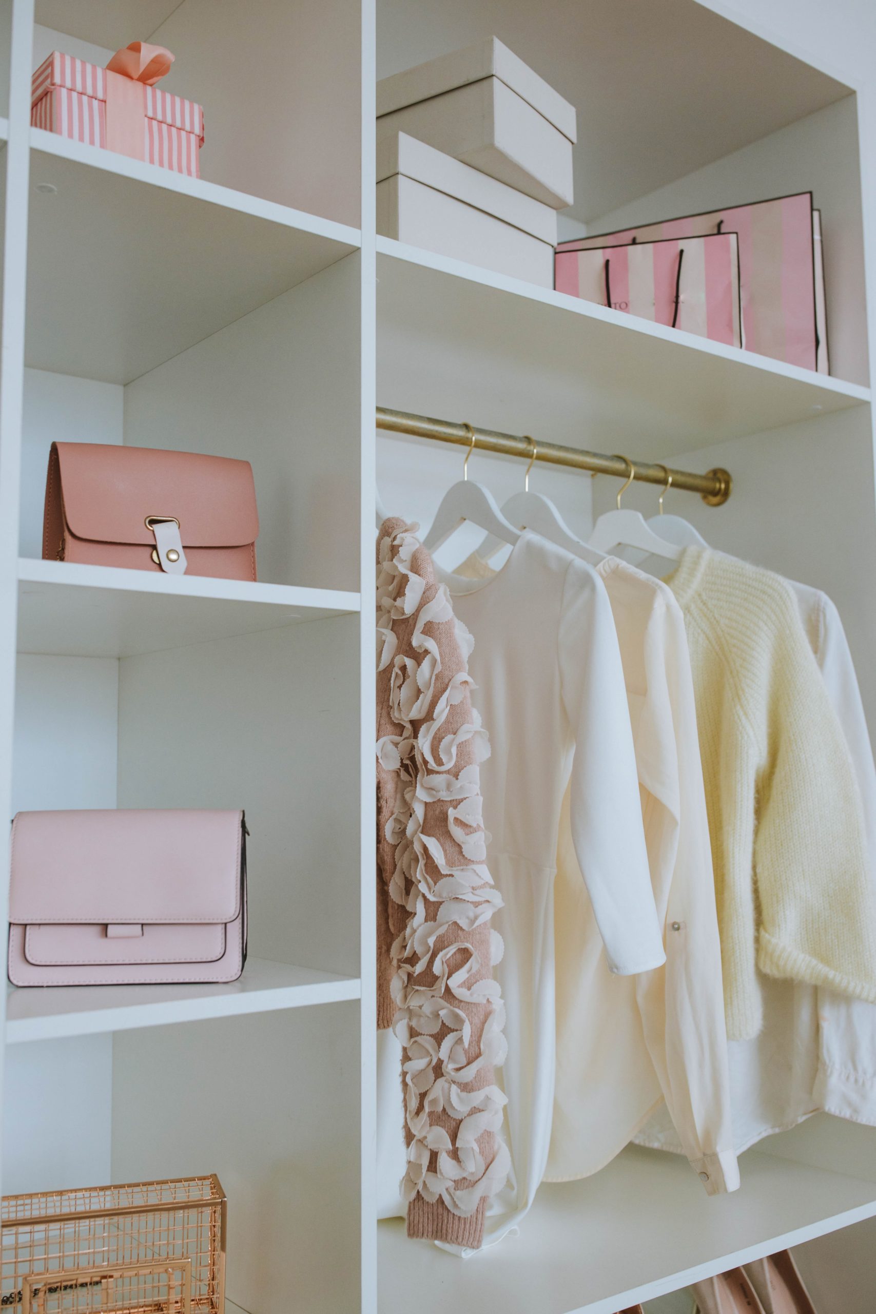 ladies organised wardrobe